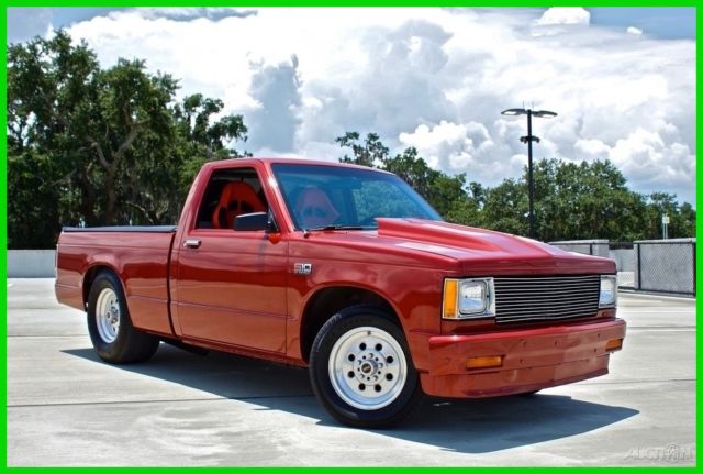 1987 Red Chevrolet S-10 Pickup Truck