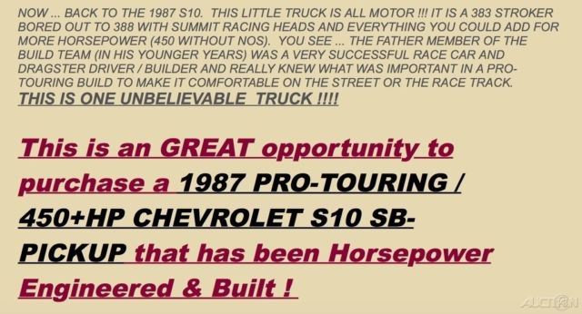 1987 Red Chevrolet S-10 Pickup Truck