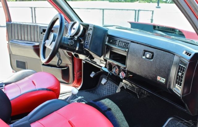 1987 Red Chevrolet S-10 Pickup Truck