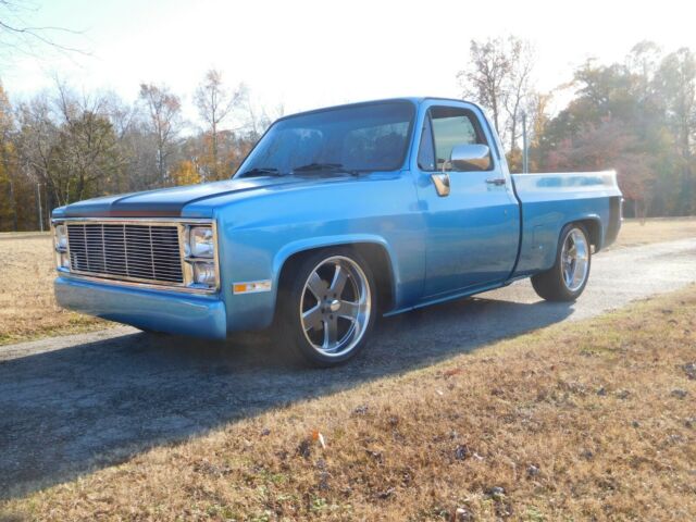 1987 Blue Chevrolet C-10 Short Box Fleet Side