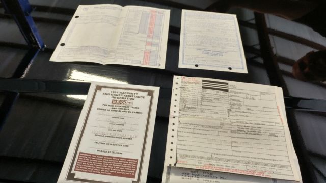 1987 Black Chevrolet C-10 pickup