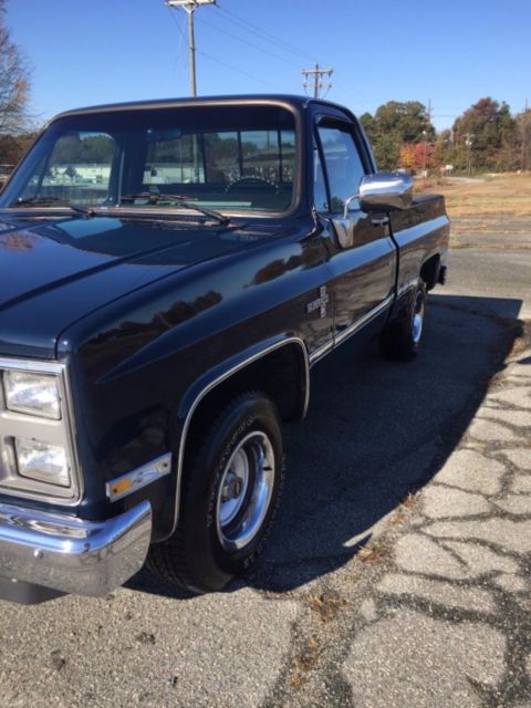1987 Blue Chevrolet C-10 Standard Cab Pickup