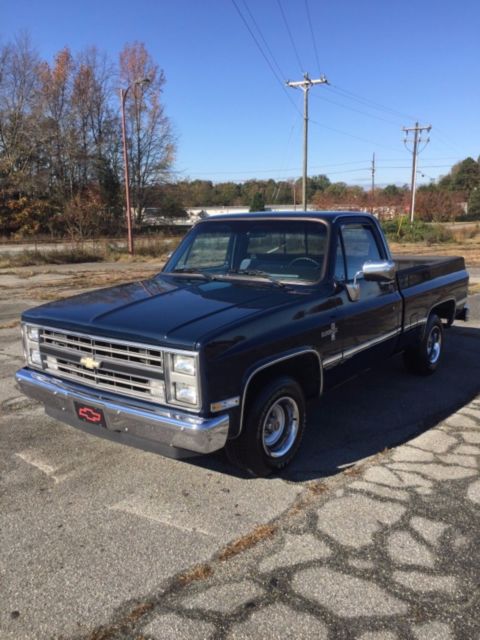 1987 Blue Chevrolet C-10 Standard Cab Pickup