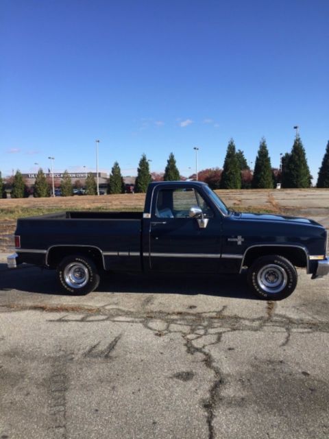 1987 Blue Chevrolet C-10 Standard Cab Pickup
