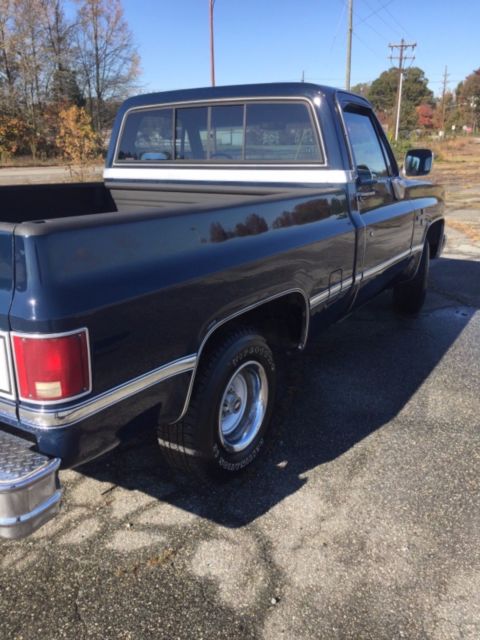 1987 Blue Chevrolet C-10 Standard Cab Pickup