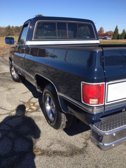 1987 Blue Chevrolet C-10 Standard Cab Pickup