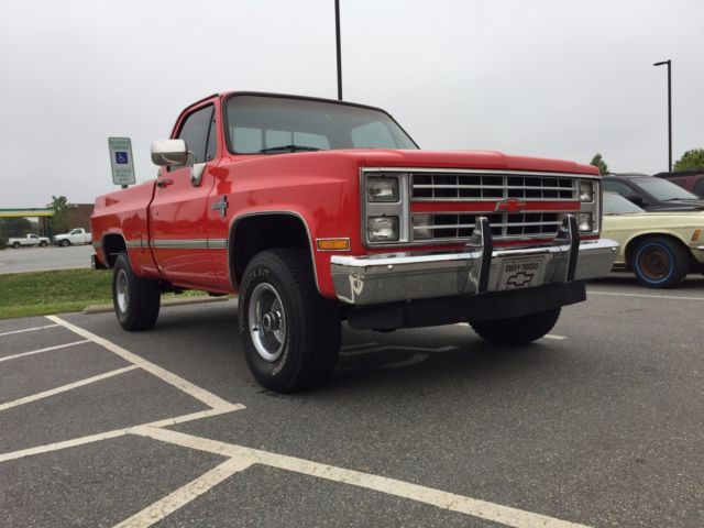 1987 Red Chevrolet C/K Pickup 1500 Standard Cab Pickup
