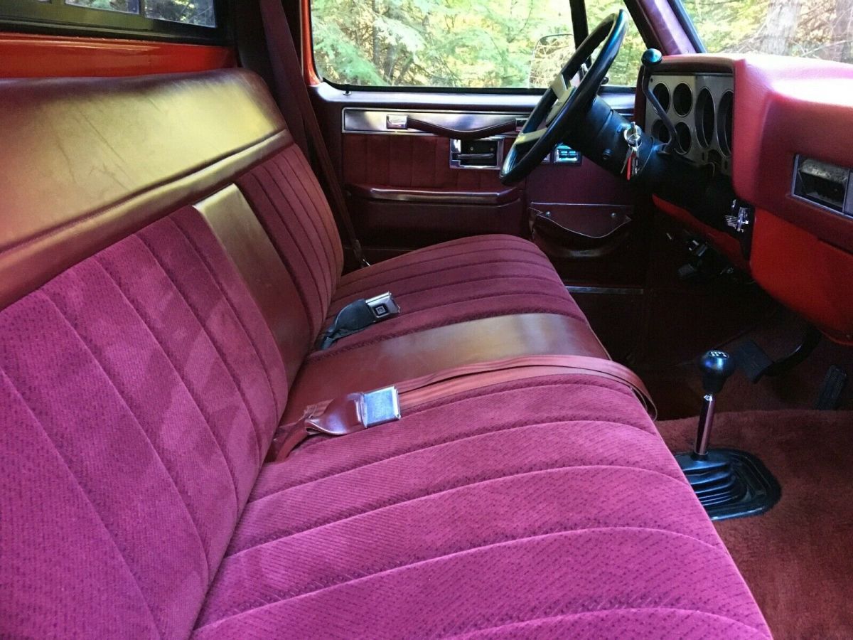 1987 Red Chevrolet Silverado 3500 Standard Cab Pickup