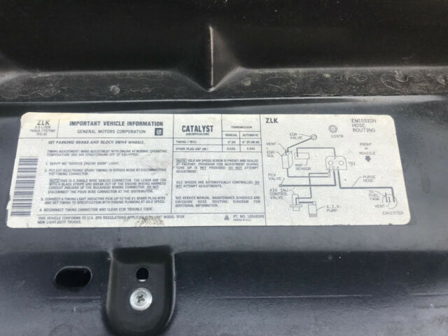 1987 Blue Chevrolet Other Pickups Short bed