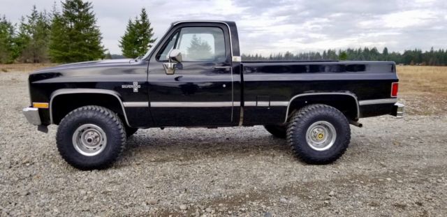 1987 Black Chevrolet C/K Pickup 1500 Standard Cab Pickup