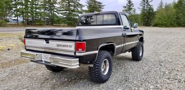 1987 Black Chevrolet C/K Pickup 1500 Standard Cab Pickup