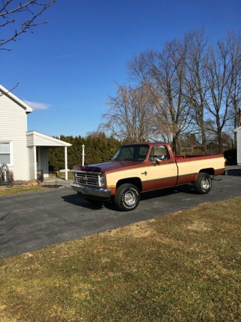 1987 Blue and white Chevrolet Silverado 1500 Standard Cab Pickup