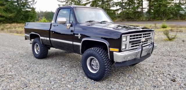 1987 Black Chevrolet C/K Pickup 1500 Standard Cab Pickup