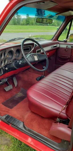 1987 Red Chevrolet C/K Pickup 3500 Cab & Chassis