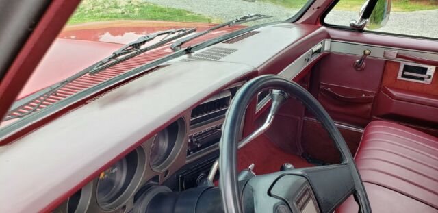 1987 Red Chevrolet C/K Pickup 3500 Cab & Chassis