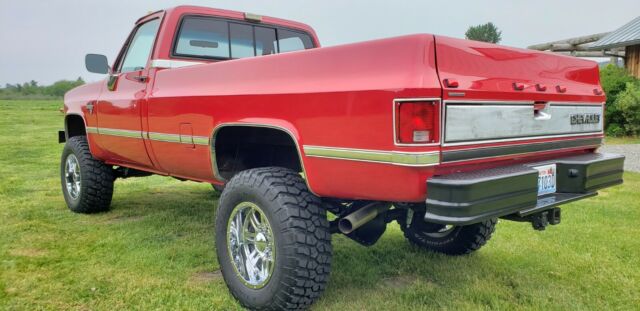 1987 Red Chevrolet C/K Pickup 3500 Cab & Chassis