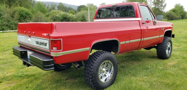 1987 Red Chevrolet C/K Pickup 3500 Cab & Chassis