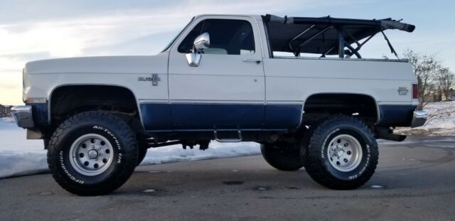 1987 White Chevrolet Blazer Convertible