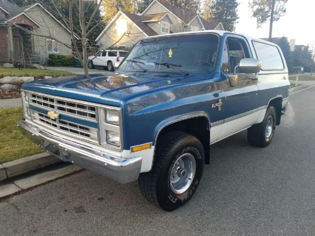 1987 Blue Chevrolet Blazer SUV
