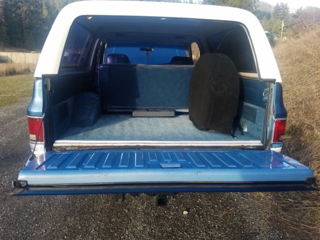 1987 Blue Chevrolet Blazer SUV