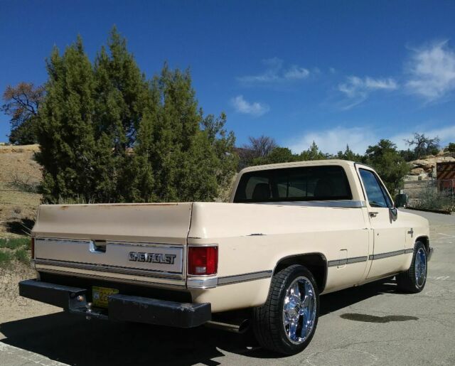 1987 Tan Chevrolet Silverado 2500 Standard Cab Pickup