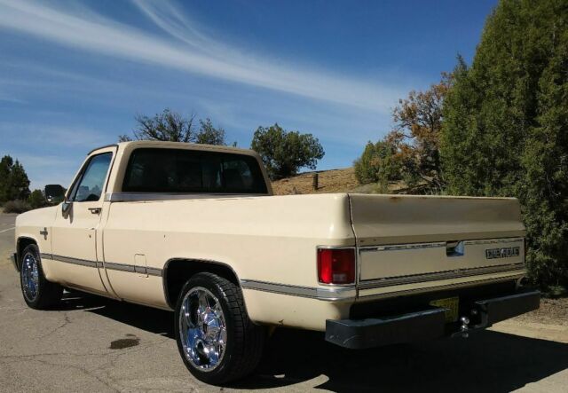 1987 Tan Chevrolet Silverado 2500 Standard Cab Pickup