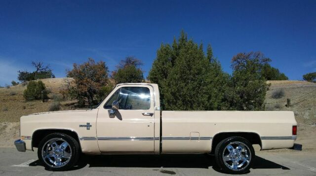 1987 Tan Chevrolet Silverado 2500 Standard Cab Pickup