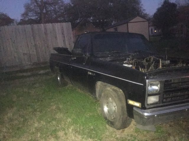 1987 Black Chevrolet C-10 Standard Cab Pickup