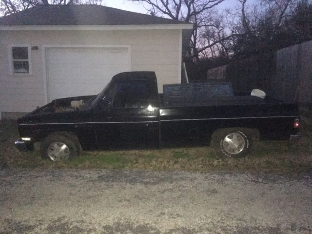 1987 Black Chevrolet C-10 Standard Cab Pickup