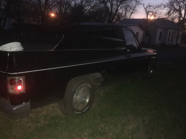 1987 Black Chevrolet C-10 Standard Cab Pickup