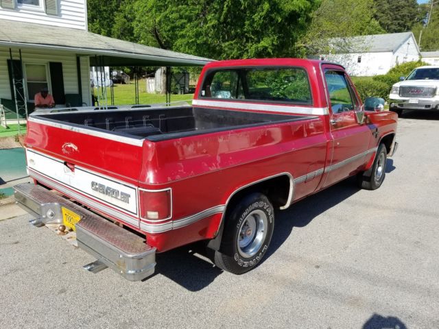 1987 Red Chevrolet C-10 Coupe