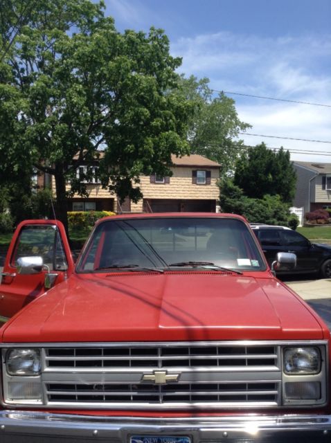 1987 Red Chevrolet C/K Pickup 1500 Standard Cab Pickup