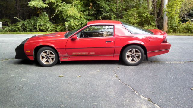 1987 Red Chevrolet Camaro Coupe