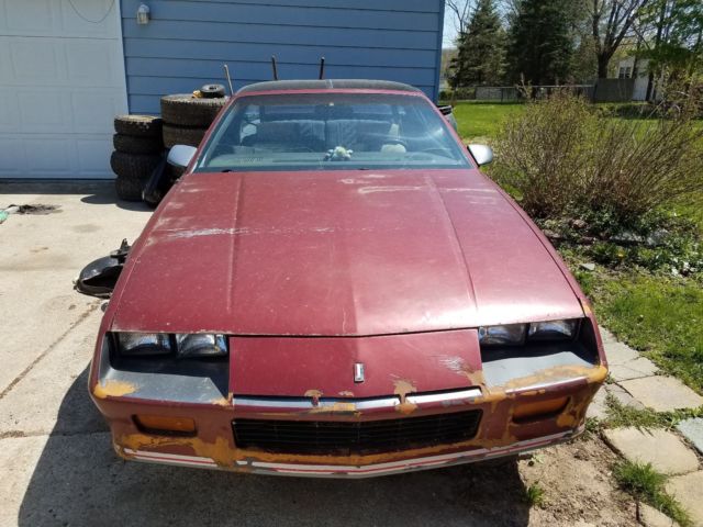 1987 Red Chevrolet Camaro Hatchback