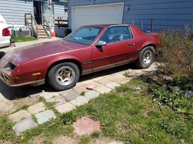 1987 Red Chevrolet Camaro Hatchback