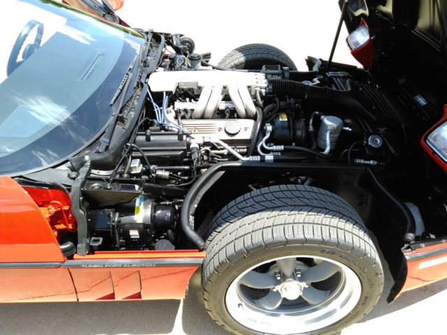 1987 Red Chevrolet Corvette Convertible