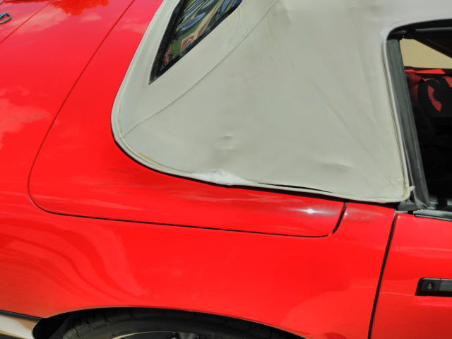 1987 Red Chevrolet Corvette Convertible
