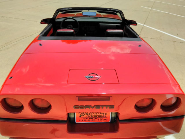 1987 Red Chevrolet Corvette Convertible