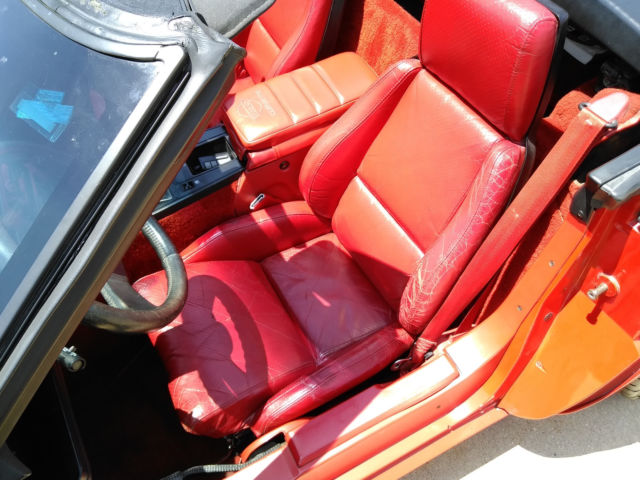 1987 Red Chevrolet Corvette Convertible