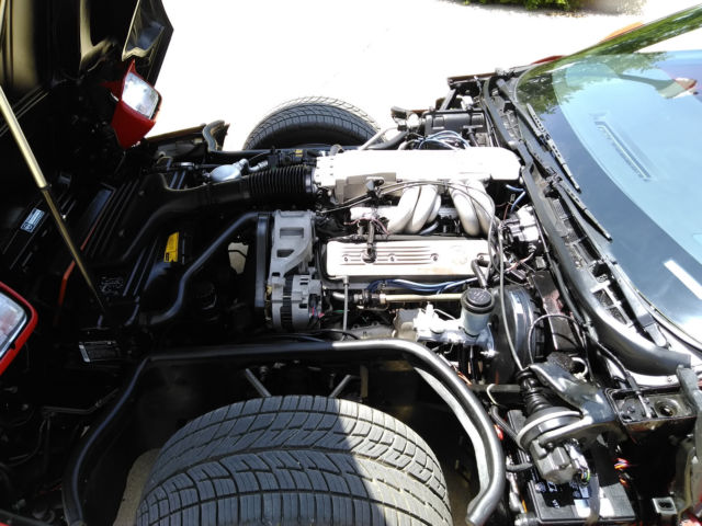 1987 Red Chevrolet Corvette Convertible