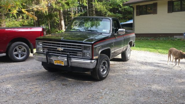 1987 Black Chevrolet C/K Pickup 1500 Standard Cab Pickup