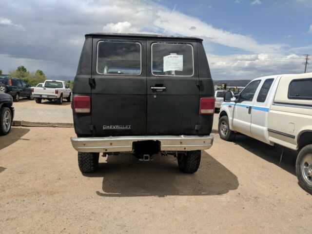1987 Black Chevrolet K30 Standard Passenger Van
