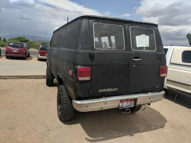 1987 Black Chevrolet K30 Standard Passenger Van