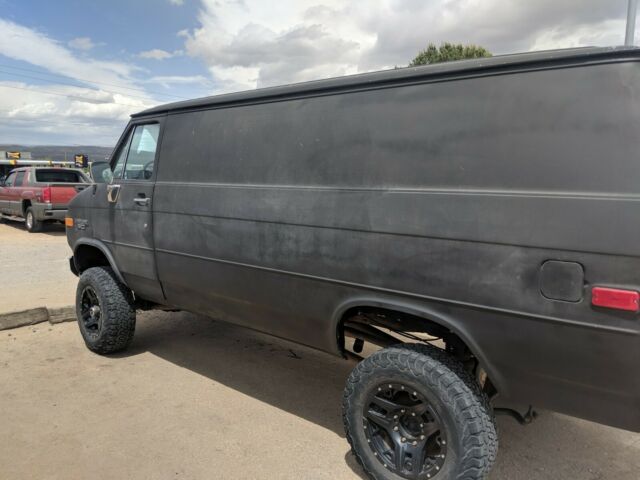 1987 Black Chevrolet K30 Standard Passenger Van
