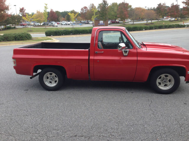 1987 Red Chevrolet C-10 Standard Cab Pickup