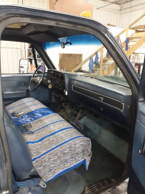1987 Blue/Silver Chevrolet C/K Pickup 3500 Standard Cab Pickup