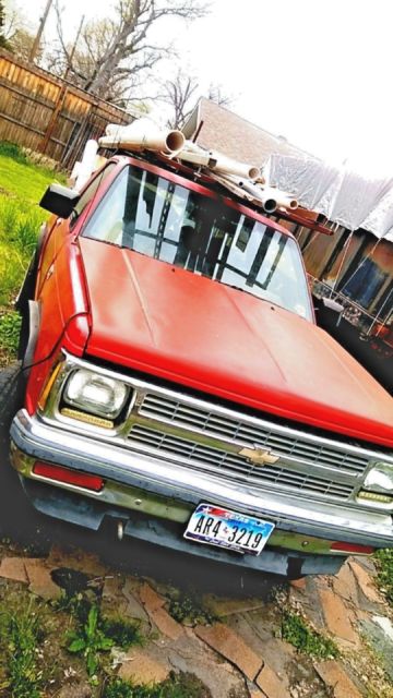 1987 Red Chevrolet S-10 Standard Cab Pickup