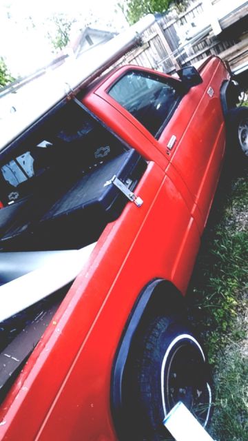 1987 Red Chevrolet S-10 Standard Cab Pickup