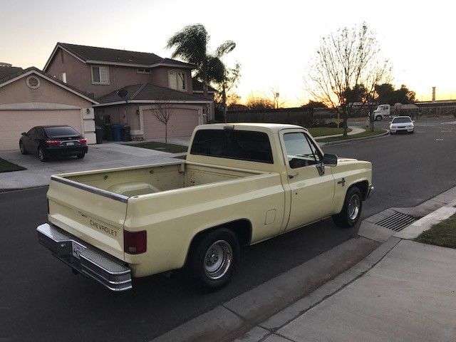 1987 Yellow Chevrolet Silverado 1500 Standard Cab Pickup
