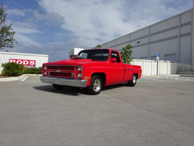 1987 Red Chevrolet C-10 Pickup